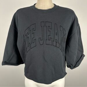 💕Lee Relaxed Fit Dark cropped Sweatshirt S
